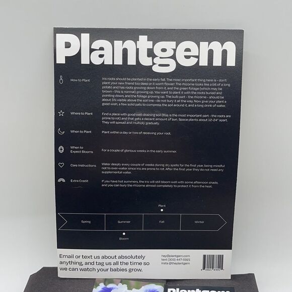 NEW & SEALED: Plantgem Iris Roots - Blue & White - Picture 5 of 6